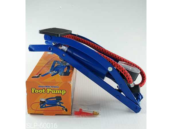 Foot Pump TT-313A-2 W/Gauge Wheels Bikes