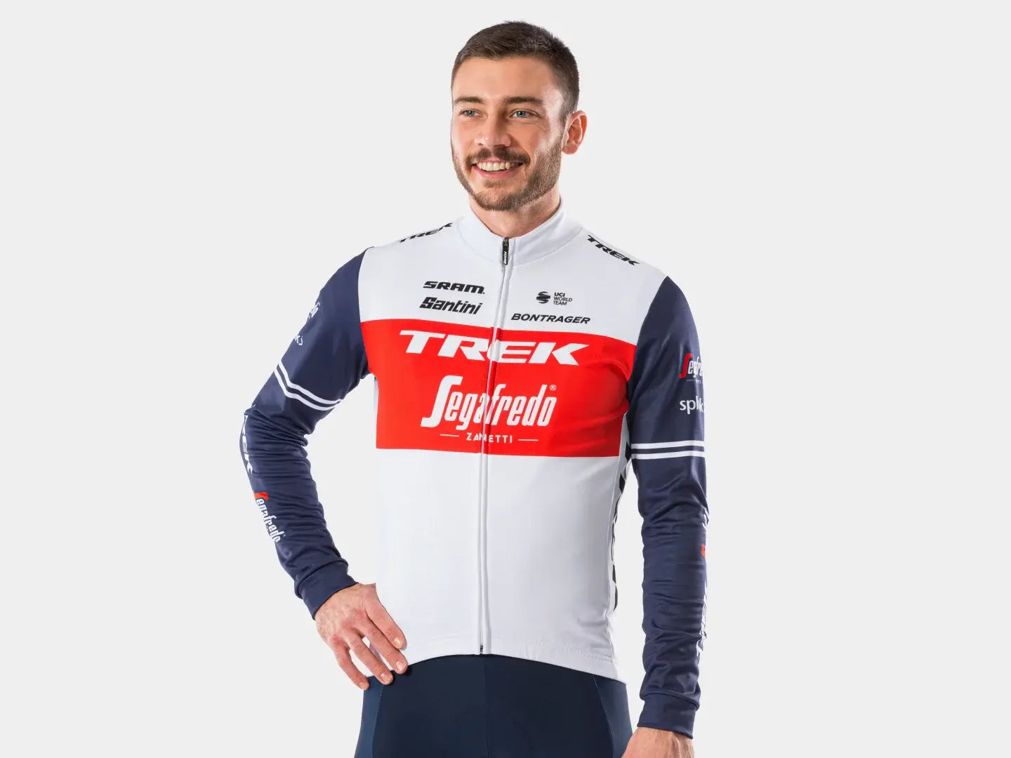 Jersey Santini Trek-Segafredo Men's Replica Thermal LS Wheels Bikes