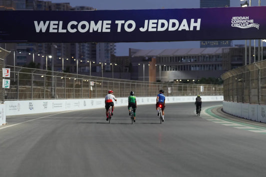 Jeddah Corniche Circuit with Wheels Bikes