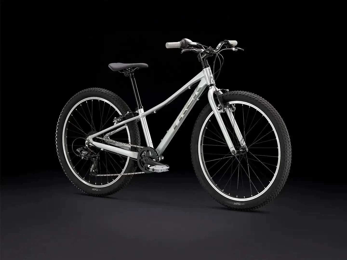 trek bicycle 24 inch 2026 Wahoo Path 24-Inch Kids Bike Bike Mart it has 8 gears to climb steep slopes and rim brakes to slow down speed on descents Precaliber 24 8-speed Suspension