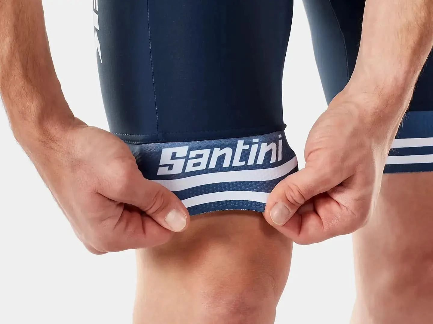 Short Santini Trek-Segafredo Men's Team Bib designed for racing!